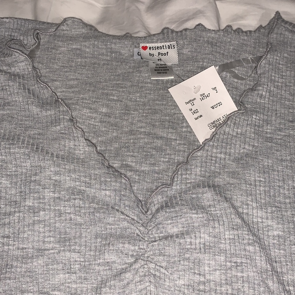V Neck Ruffle Tee - Picture 3 of 4